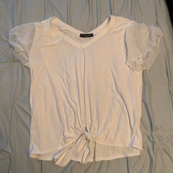 Kim & Cami Tops - Kim & Cami Front Tie Shirt
